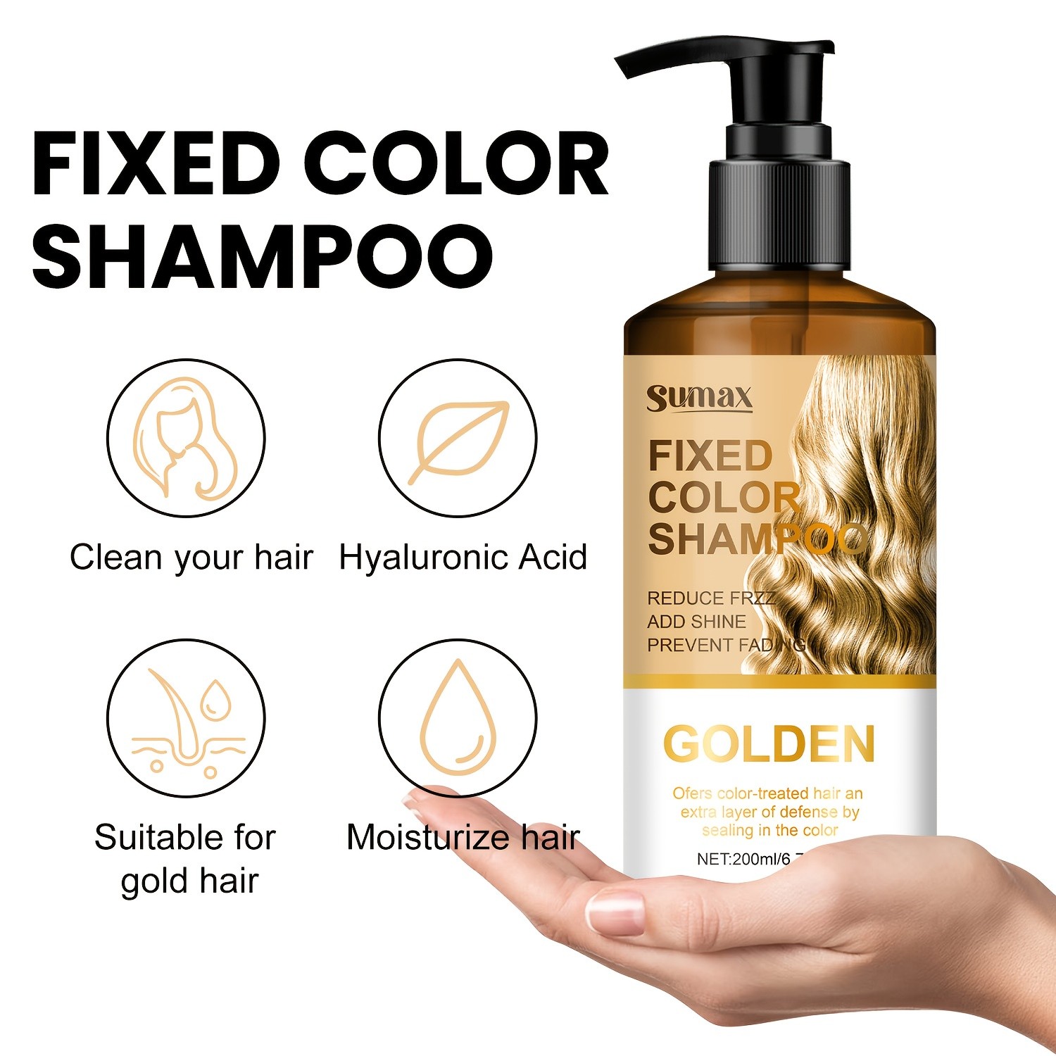 SUMAX Blonde Fixed Color Shampoo 200ml – Long-Lasting Color Protection & Nourishing Care for Dyed Blonde Hair