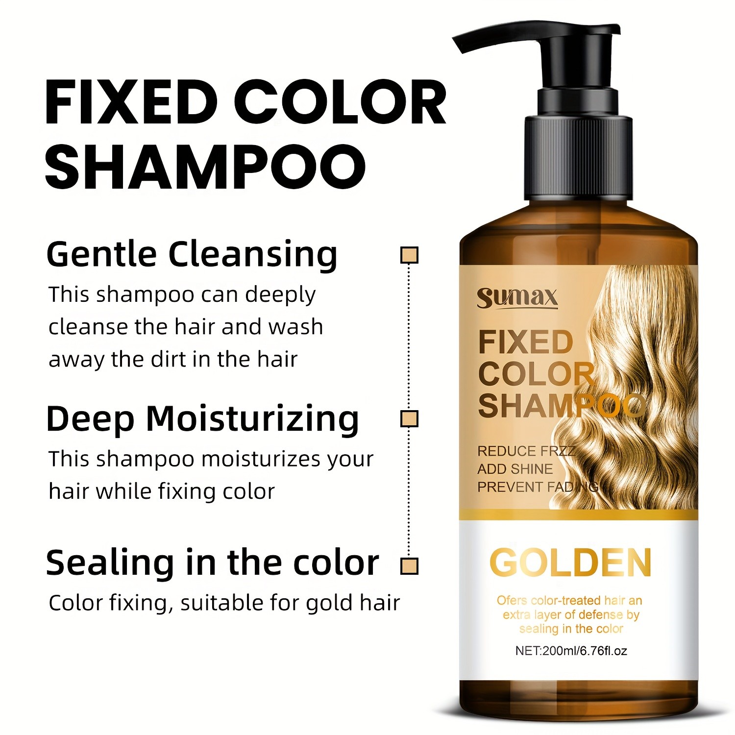 SUMAX Blonde Fixed Color Shampoo 200ml – Long-Lasting Color Protection & Nourishing Care for Dyed Blonde Hair