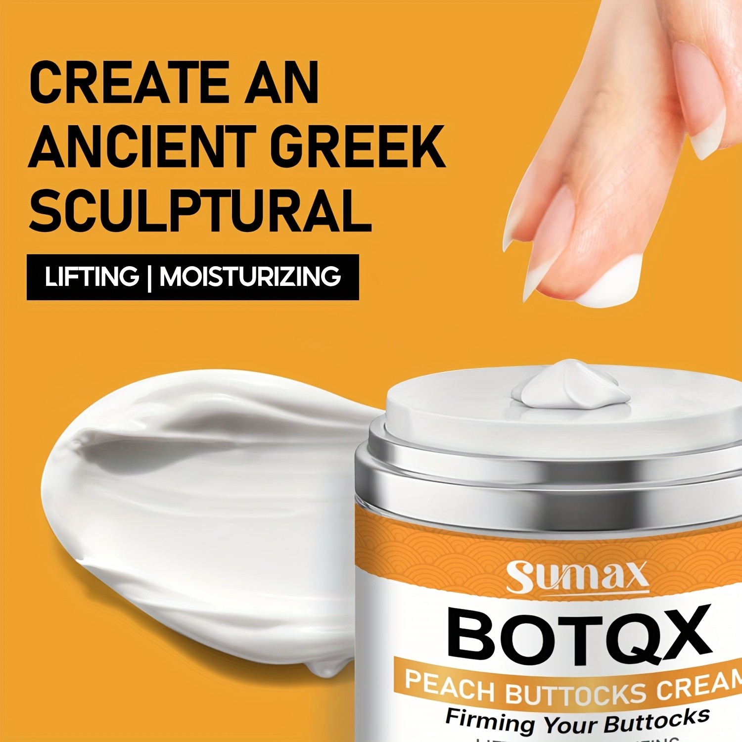 SUMAX Peach Butt Lift & Firming Cream – Hyaluronic Acid, Vitamin C & Collagen Formula (50ml / 1.69 fl.oz)