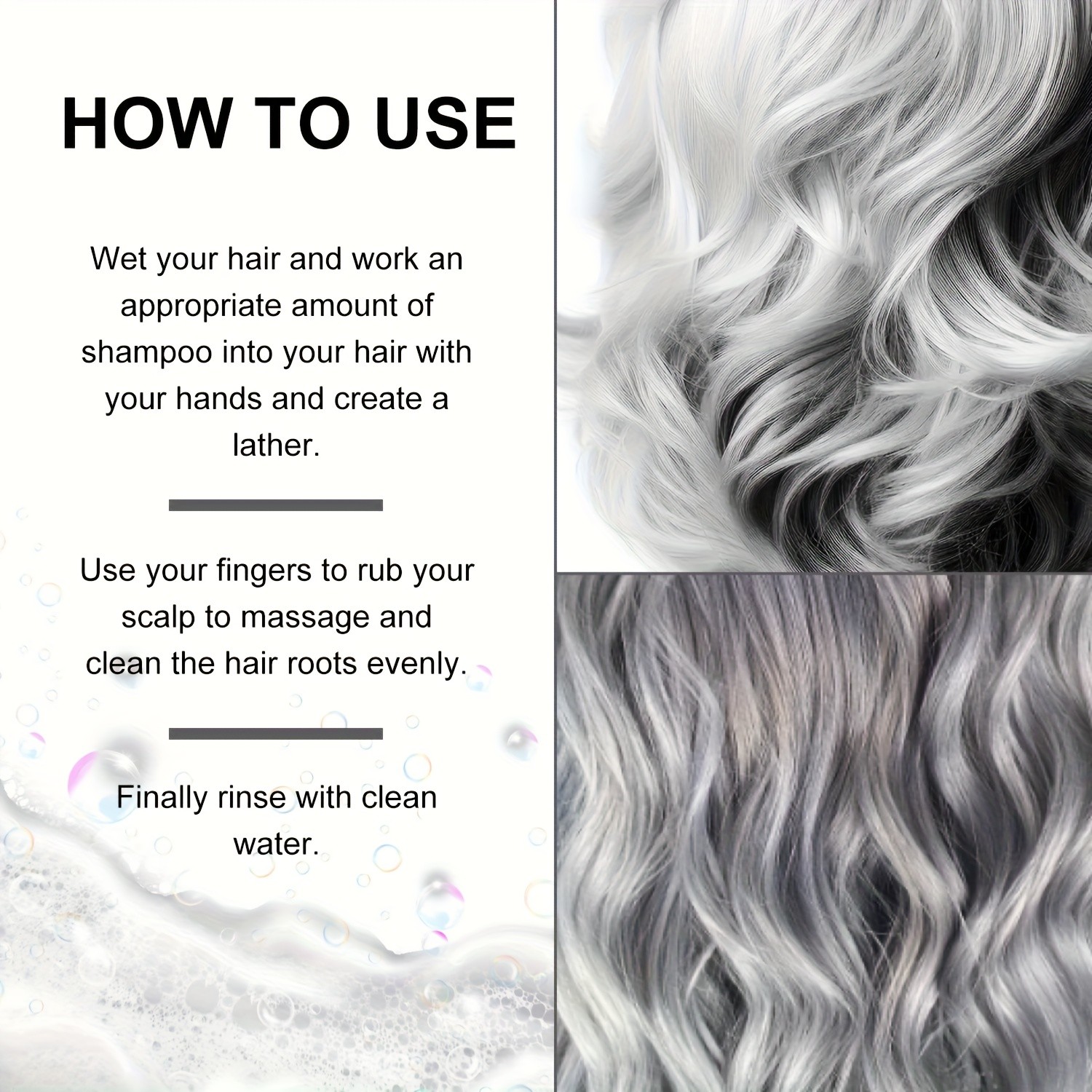 SUMAX 200ml Silvery Grey / Smoke Grey Color-Locking Shampoo – Long-Lasting Uniform Color + Hair Dye Formula