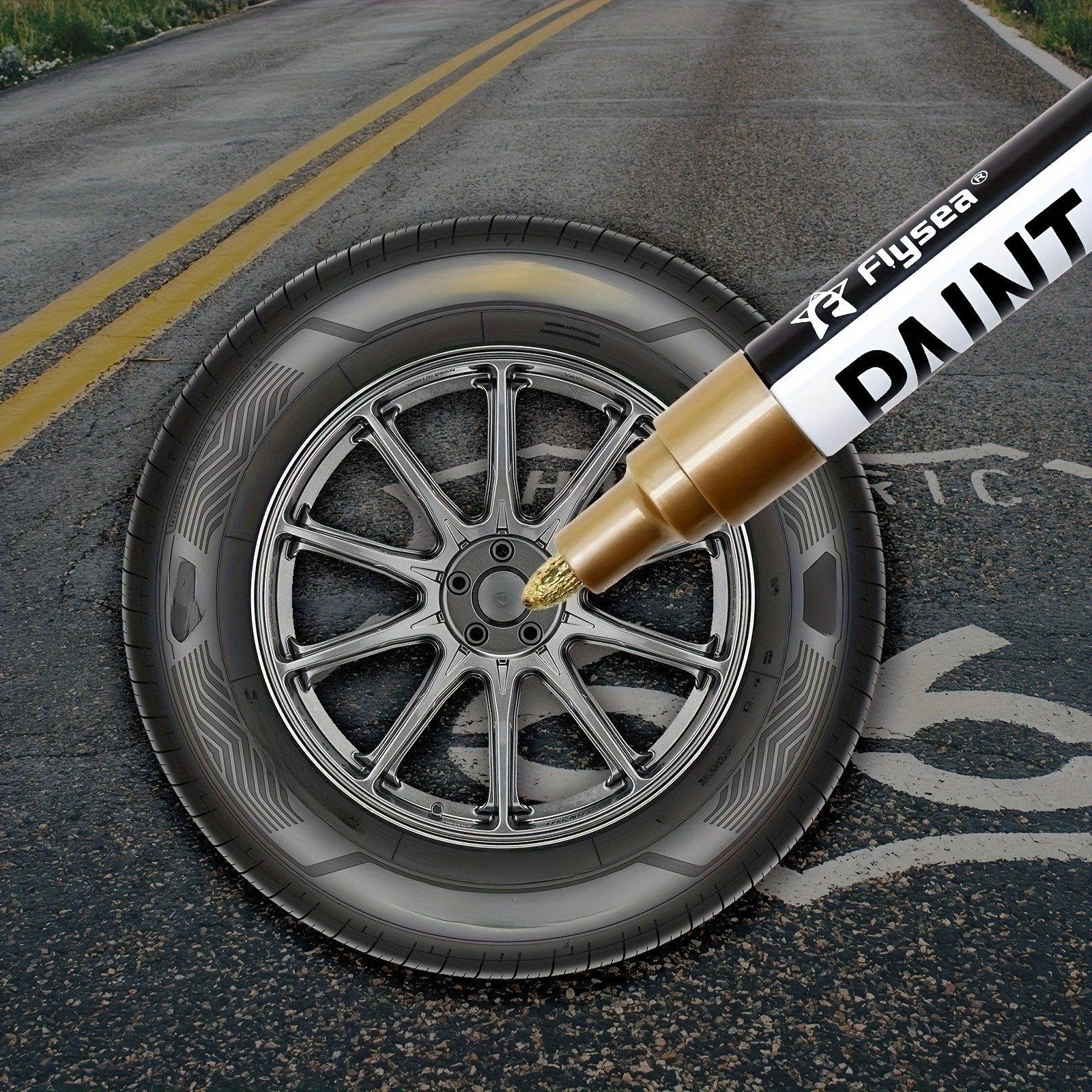 FLYSEA Paint Marker Pens – Permanent, Quick-Dry Multi-Surface Painting Set for Rocks, Wood, Fabric, Plastic, Canvas, Glass & DIY Crafts