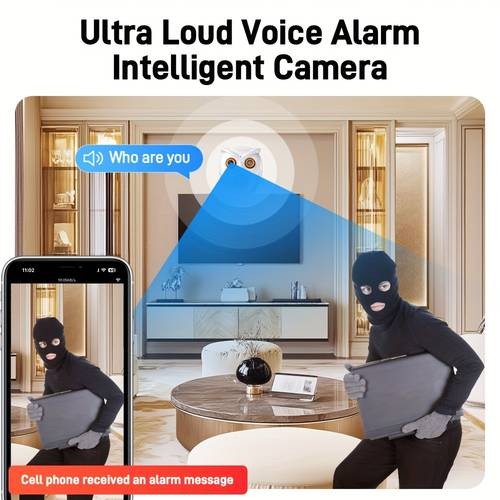 ANYAZHINENG Smart Home Security Camera – Night Vision, Motion Detection & Remote Viewing for Total Peace of Mind