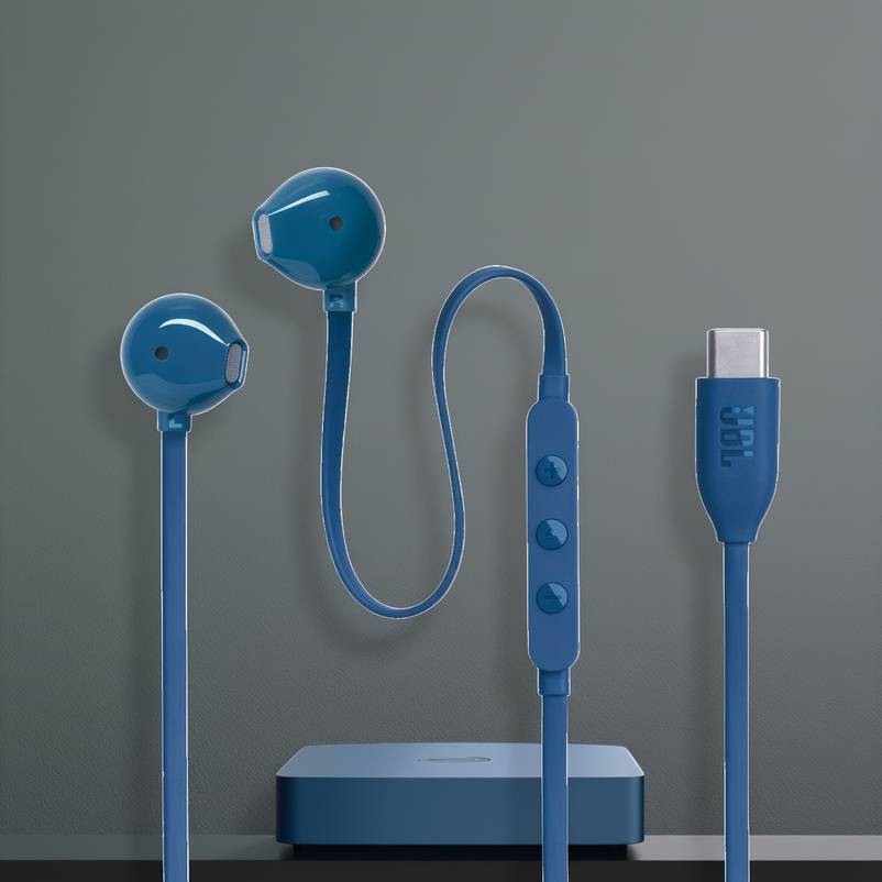 JBL TUNE305C Wireless-Inspired USB-C Headphones – Noise Cancelling, Type-C Quick Charge & Sleek Orange Design