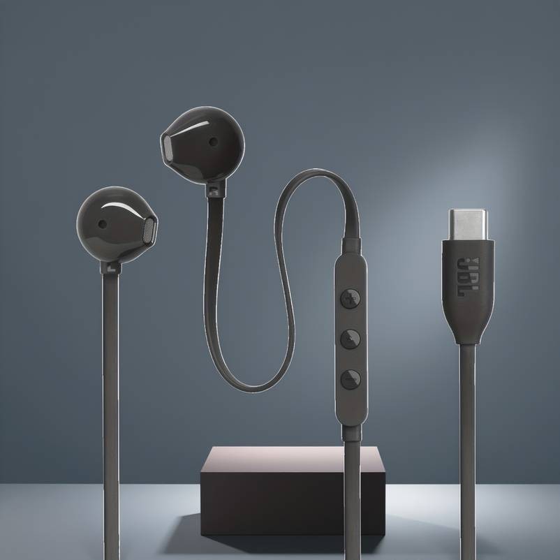 JBL TUNE305C Wireless-Inspired USB-C Headphones – Noise Cancelling, Type-C Quick Charge & Sleek Orange Design