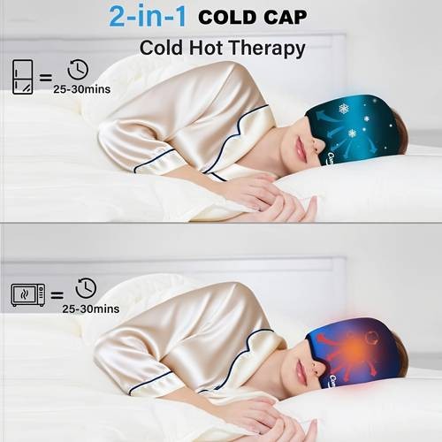ComfiCure Ice Cap for Head – Cold & Hot Relief for Migraines, Tension & Everyday Wellness