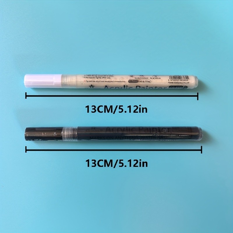 FLYSEA 6pcs Waterproof Water-Based Acrylic Paint Markers – Heavy-Duty Vibrant Paint Pens for Rock, Ceramic, Glass, Wood & Plastic