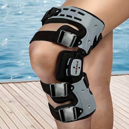 NEENCA Adjustable Knee Brace – Professional ACL, MCL, PCL Support with Unloading ROM Hinge Fixator