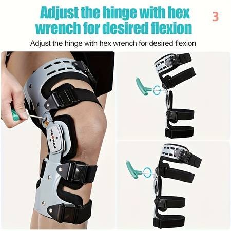 NEENCA Adjustable Knee Brace – Professional ACL, MCL, PCL Support with Unloading ROM Hinge Fixator