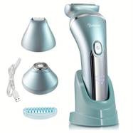 HATTEKER 3-in-1 Electric Shaver for Women – USB Rechargeable, Stainless Steel & Designed for Smooth, Gentle Hair Removal