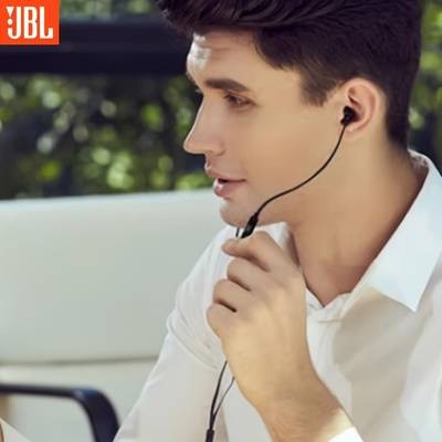 JBL T110 Wired Headphones – Lightweight In-Ear Earphones with Clear Sound, Push-Button Control & Tangle-Free Cable
