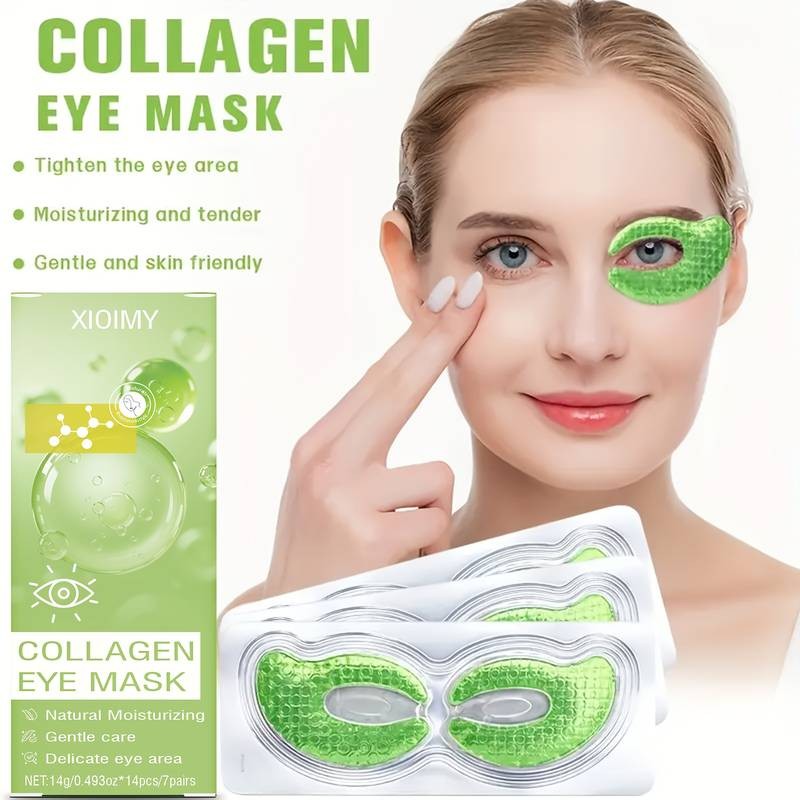 28pcs Xioimy Collagen Eye Mask Acid – Intense Hydration & Brightening Care