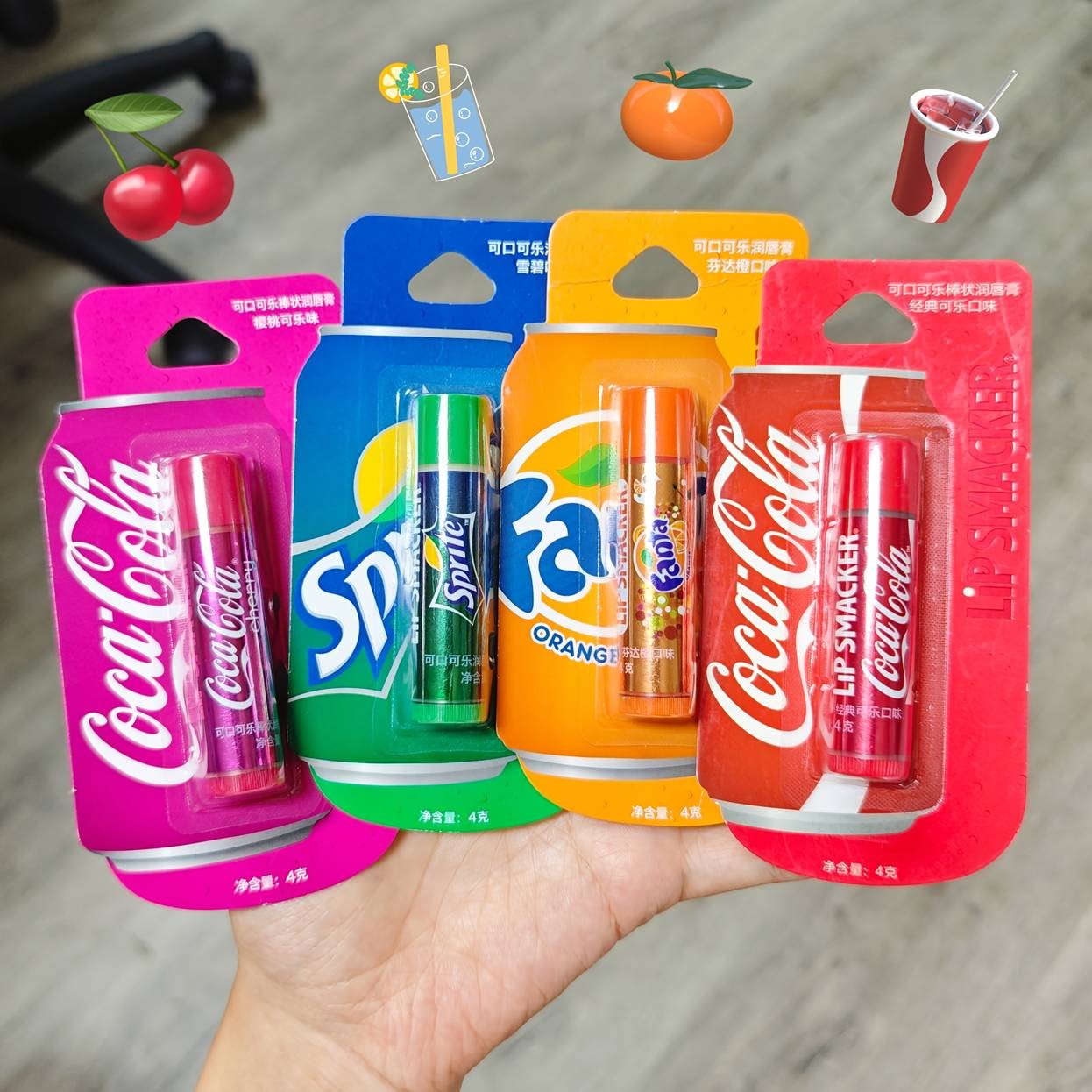 LiP SMACKER 4-Pack Lip Balm – Soft, Hydrated Lips Anytime Perfect for E