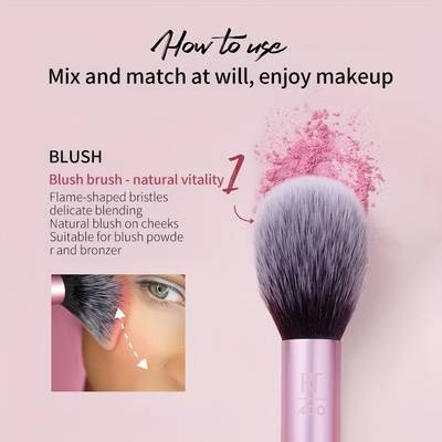 Real Techniques Upgraded Face Makeup Brush Set 418 – Everyday Pro-Looking Makeup Made Easy