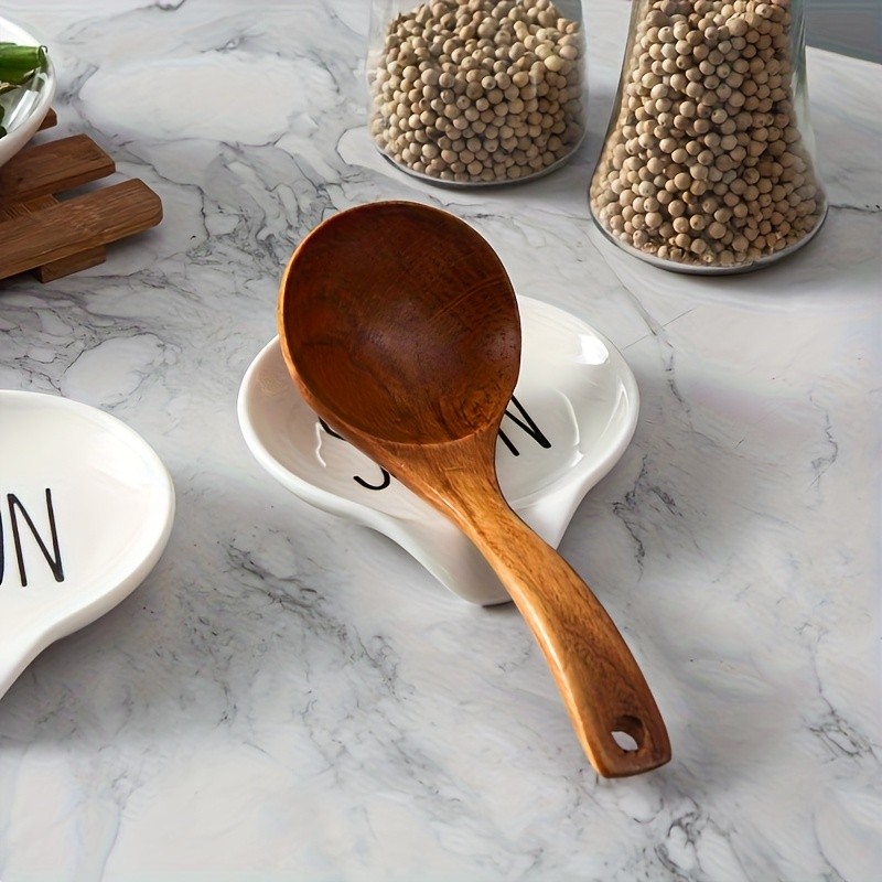 YUMIPLUS Ceramic Spoon Rest – 10.92cm Round Minimalist Spoon Holder for Kitchen, Home & Outdoor Use