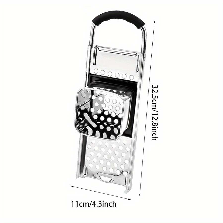 YUMIPLUS Premium Stainless Steel Spaetzle Maker – Traditional German Egg Noodle Tool with Comfort Grip Handle