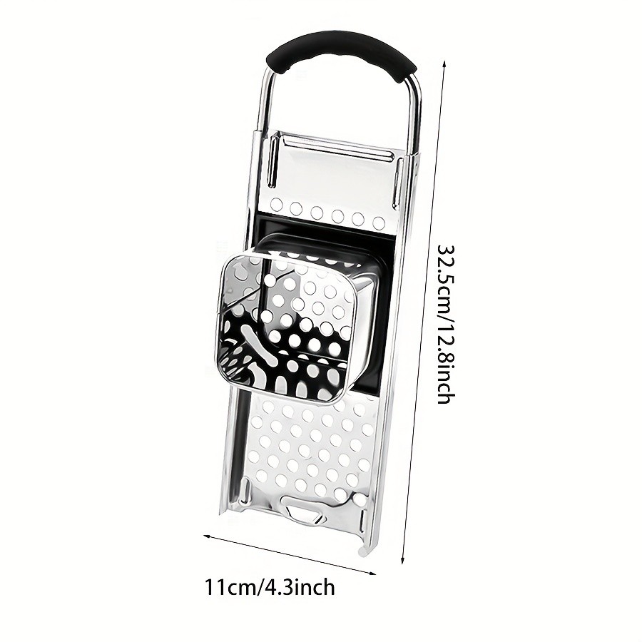 YUMIPLUS Premium Stainless Steel Spaetzle Maker – Traditional German Egg Noodle Tool with Comfort Grip Handle