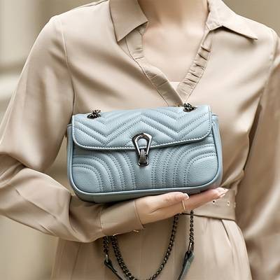 ZOOLER Vintage Genuine Leather Shoulder Bag for Women – Classic Striped Holiday-Ready Handbag