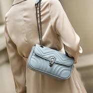 ZOOLER Vintage Genuine Leather Shoulder Bag for Women – Classic Striped Holiday-Ready Handbag