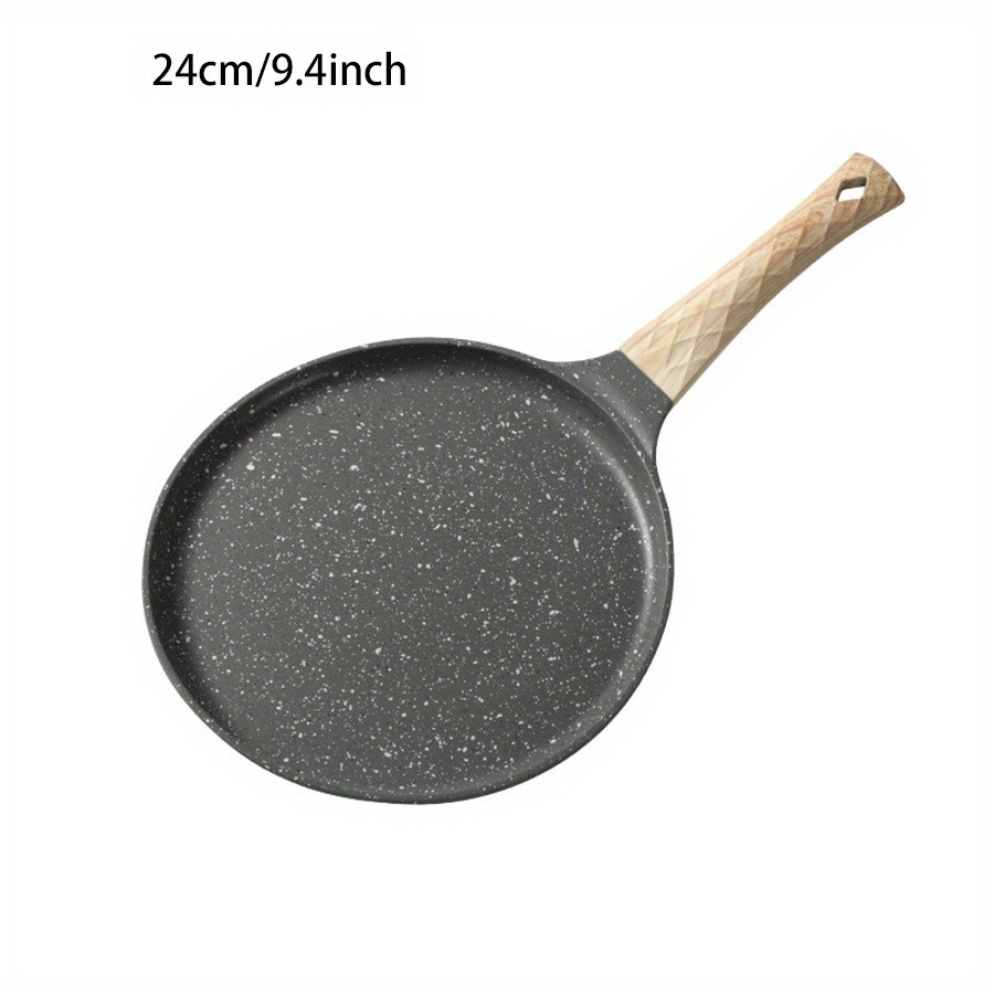 YUMIPLUS 10-Inch Nonstick Crepe Pan – Swiss Granite Coated Dosa & Pancake Skillet