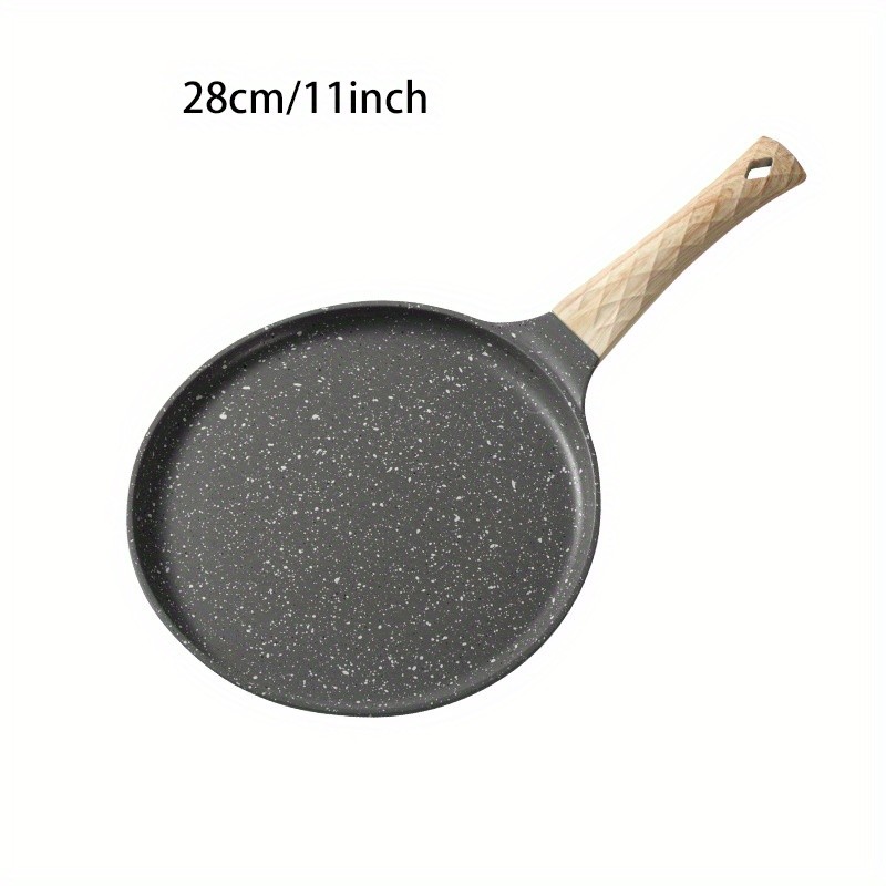 YUMIPLUS 10-Inch Nonstick Crepe Pan – Swiss Granite Coated Dosa & Pancake Skillet