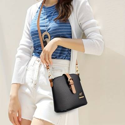 OGEHUAFEE Elegant Women’s Styling Shoulder Bag – Small Bucket Crossbody for Travel & Shopping