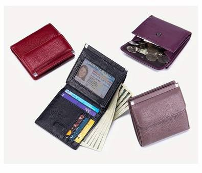 OBCREATOR Women’s Genuine Leather Wallet – Elegant Multi-Compartment Long Bi-Fold Clutch with Magnetic Closure