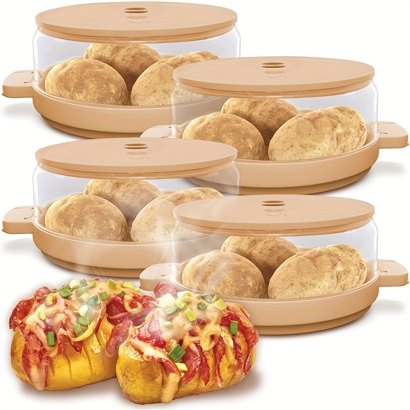 YUMIPLUS Microwave Potato & Bacon Baking Box – Compact Home Baking Helper Tool