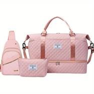 EONOTHEM Three-Piece Travel Set – Handheld Travel Bag + Toiletry Bag + Chest/Shoulder Bag