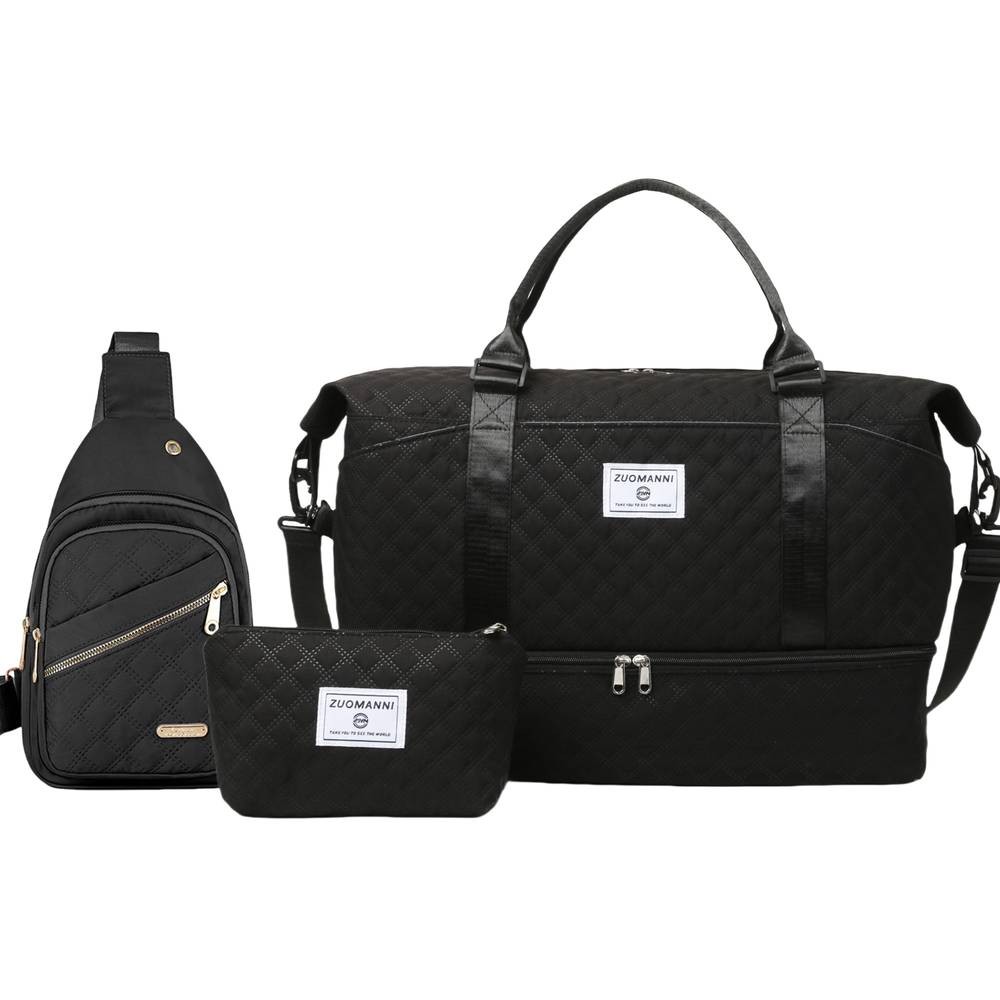 EONOTHEM Three-Piece Travel Set – Handheld Travel Bag + Toiletry Bag + Chest/Shoulder Bag