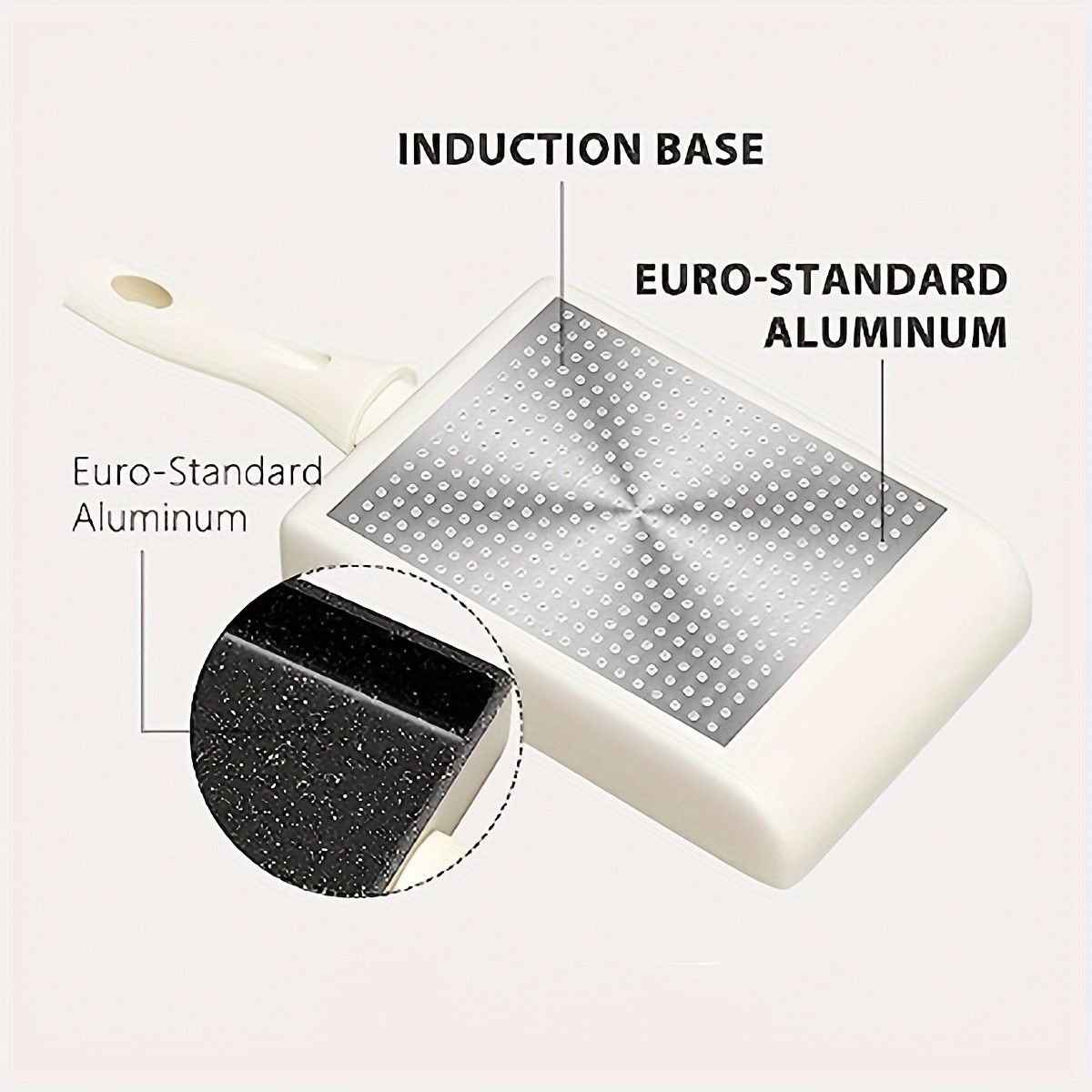 KPXSIAION Japanese Tamagoyaki Pan – Non-Stick Granite Stone Omelette Pan for Perfect Japanese Rolled Eggs