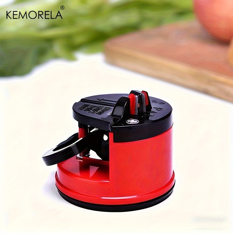 KEMORELA Knife Sharpener – Safe Suction-Based Sharpening Tool for Chef & Damascus Knives