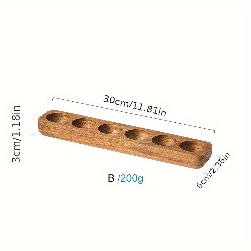KEMORELA Wooden Egg Storage Box – Multi-Compartment Egg Holder Tray for Home Kitchen Organisation