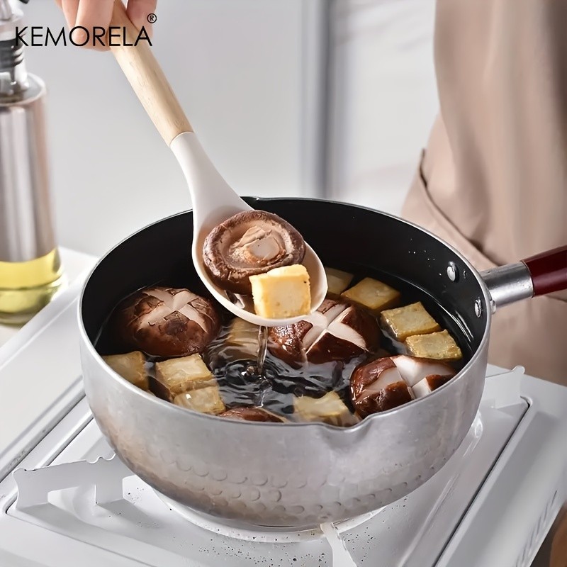 KEMORELA 14pcs Silicone Utensil Set – Food-Safe Non-Stick Cooking Tools with Wooden Handles & Colorful Storage Buckets