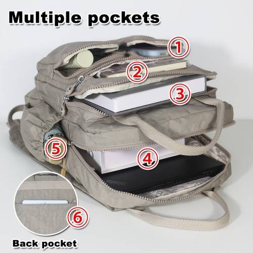 BO Large-Capacity Lightweight Laptop Backpack – Convertible Backpack/Tote for College, Commuting & Travel