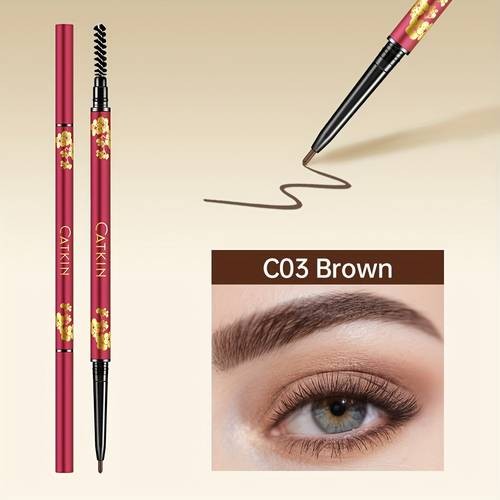 CATKIN Artificial Jade Eyebrow Pencil – Waterproof, Sweatproof & Long-Lasting Brow Definer (Christmas Gift)