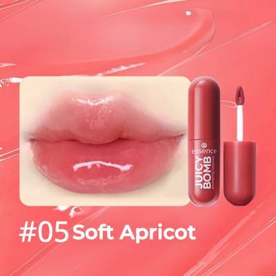 essence JUICY BOMB Plumping Lipgloss – Shade #05 & #07 (Christmas Gift Set) Glossy Finish • Volumizing • Smooth Liquid Formula • Suitable for All Skin Types