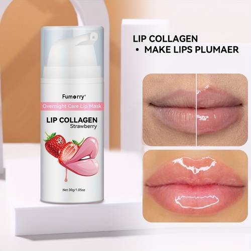 Fumorry Overnight Care Lip Mask – Collagen-Infused Hydrating Gel for Plump, Nourished Lips