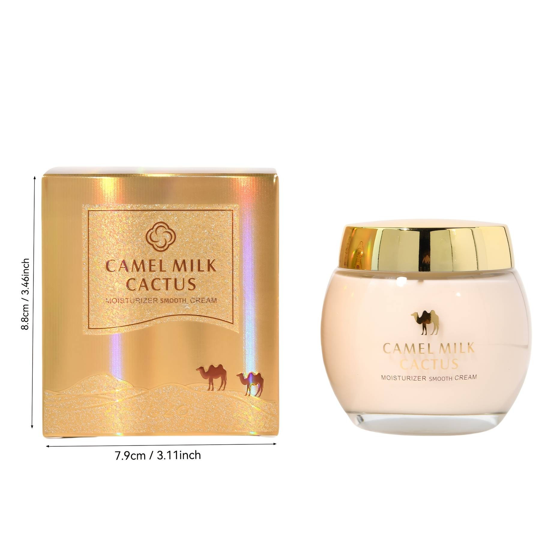 YOZO 4.586oz Camel Milk Cactus Moisturizer – Hydrating & Brightening Face Cream Retinol • Niacinamide • Vitamin E • Hyaluronic Acid • Formaldehyde-Free • Unisex Skincare