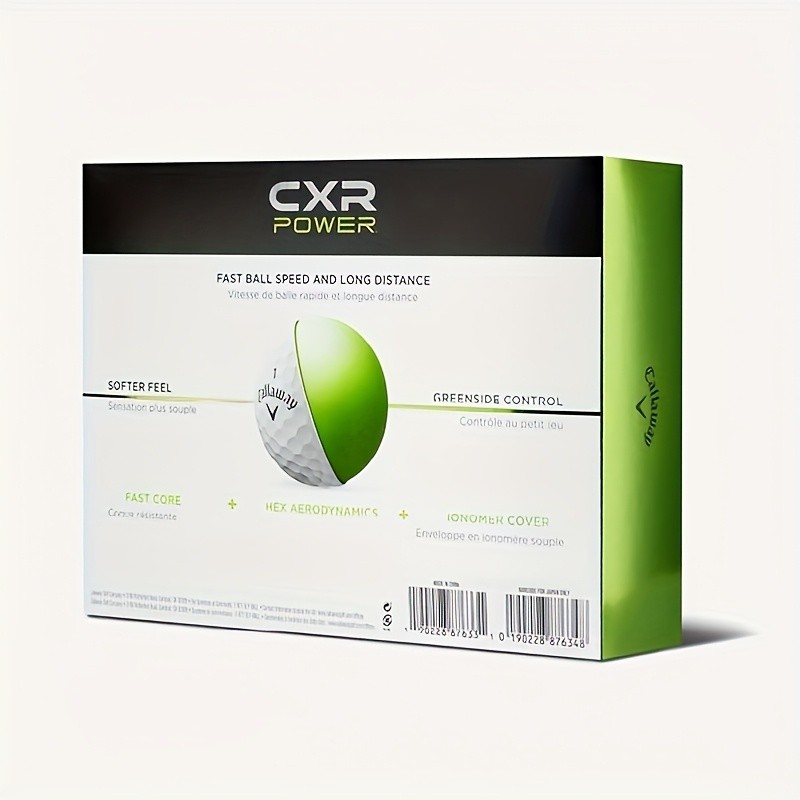 12pcs Callaway CXR Power Golf Balls