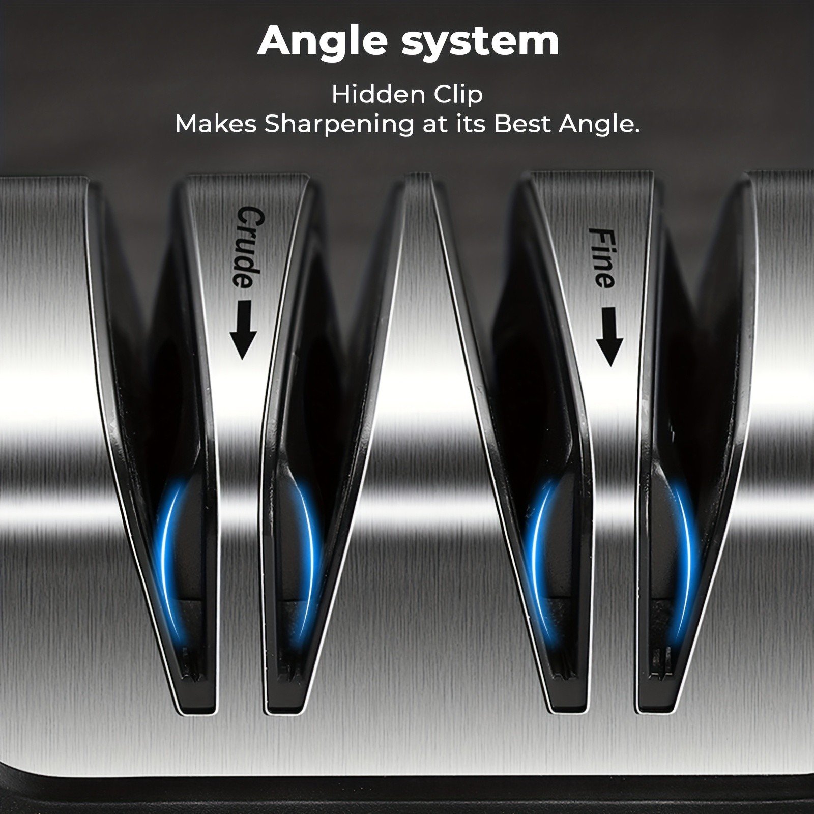 iWhale BLACK SAMURAI Pro Sharpener with Angle Clip & Dual-Mode – Precision Sharpening Power for Every NZ Kitchen