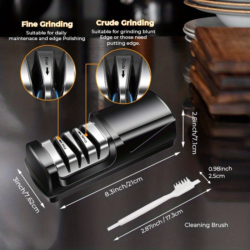 iWhale BLACK SAMURAI Pro Sharpener with Angle Clip & Dual-Mode – Precision Sharpening Power for Every NZ Kitchen