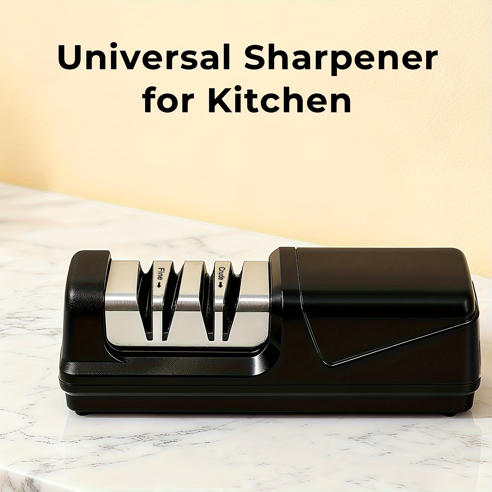iWhale BLACK SAMURAI Pro Sharpener with Angle Clip & Dual-Mode – Precision Sharpening Power for Every NZ Kitchen