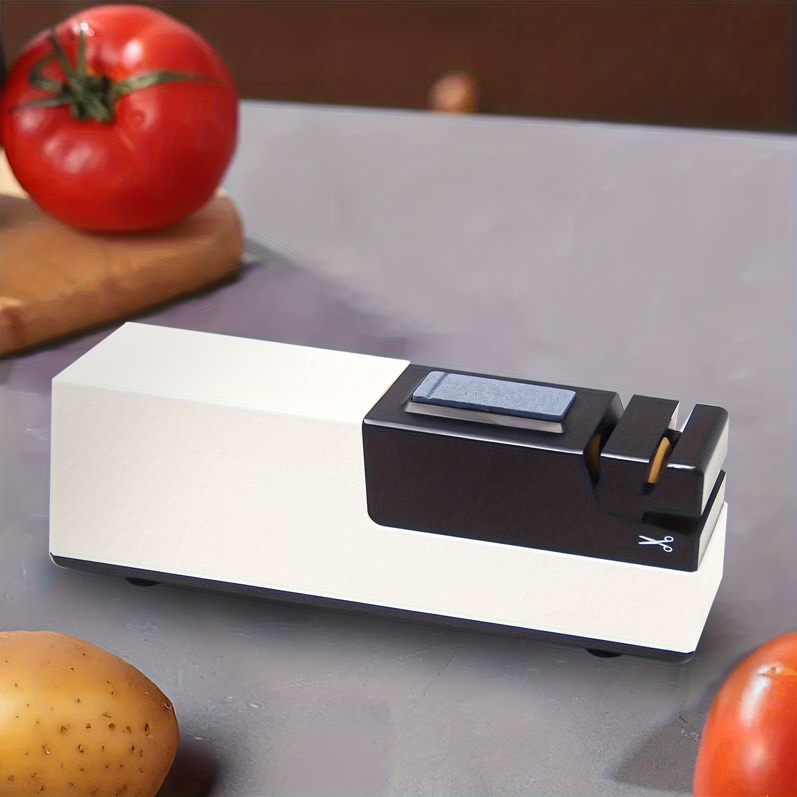 iWhale Electric Kitchen Sharpener 1300mAh USB Rechargeable – Automatic Sharpening & Polishing for Effortless Knife Restoration