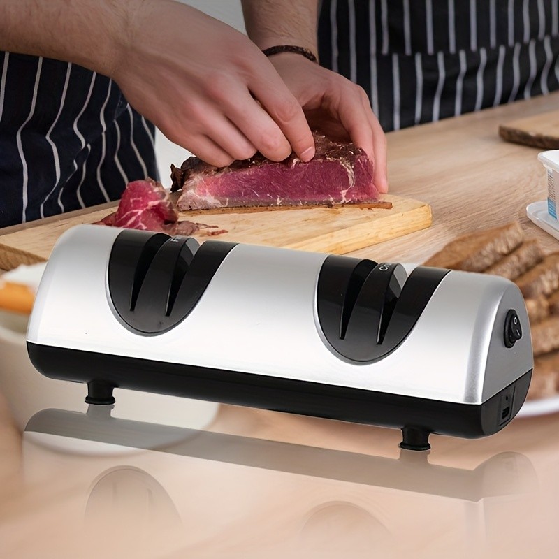 iWhale Professional Electric Kitchen Sharpener with 2-Stage Coarse & Fine System – Clean, Cordless & Precision Sharpening for NZ Kitchens