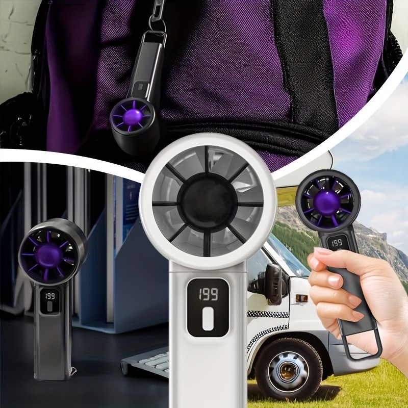 iWhale 199% Turbo Mini Fan with Digital Display – Ultra-Powerful Cooling in a Pocket-Size Design