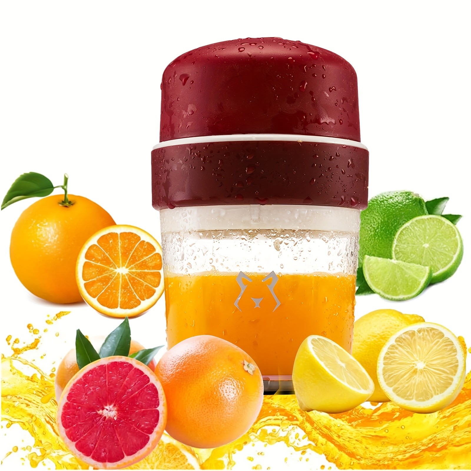 iWhale Manual Citrus Juicer with Separate Cup – Heavy-Duty, No-Electricity Juicing for Fresh Lemon & Orange Drinks Anywhere