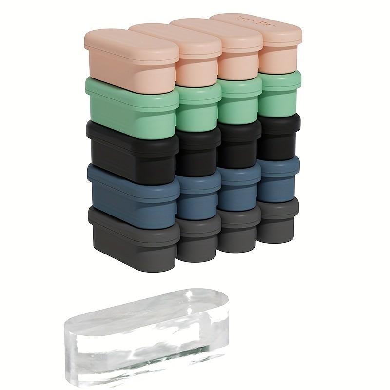 iWhale Silicone Ice Cube Tray with Lid – Flexible, Easy-Release 4-Mold Design for Perfect Ice Every Time