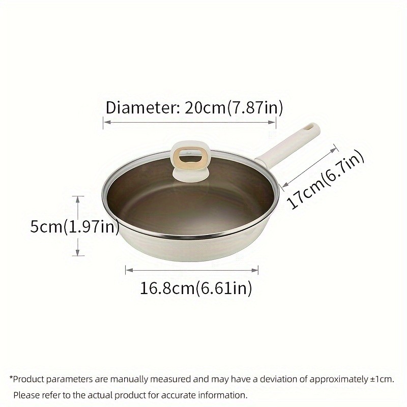 COOKER KING Non-Stick Titanium Coating Frying Pan with Lid – Healthy, PFOA-Free Cooking for All NZ Cooktops