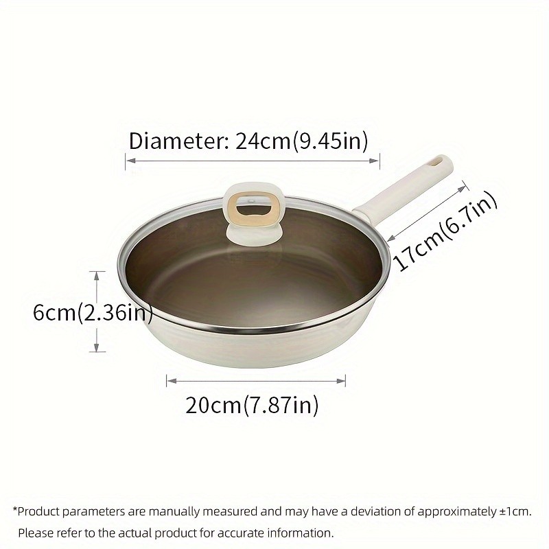 COOKER KING Non-Stick Titanium Coating Frying Pan with Lid – Healthy, PFOA-Free Cooking for All NZ Cooktops