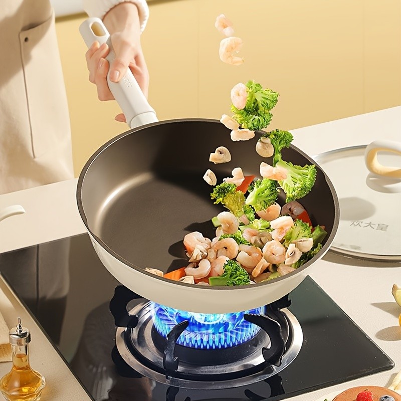 COOKER KING Non-Stick Titanium Coating Frying Pan with Lid – Healthy, PFOA-Free Cooking for All NZ Cooktops